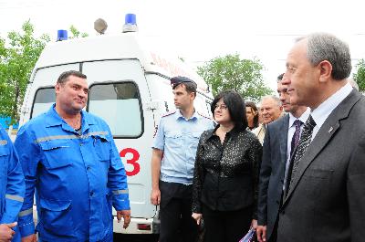 Валерий Радаев посетил станцию скорой медицинской помощи в г.Энгельс