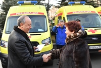 Медорганизациям муниципальных районов Саратовской области переданы новые машины скорой помощи