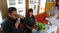 В Саратове состоялась акция «Трамвай здоровья», приуроченная к Международному дню отказа от курения