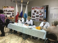 «Островок здоровья» продолжил свою работу в администрации Фрунзенского района г. Саратова 