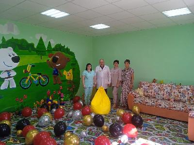 В детском отделении Калининской районной поликлиники открылась игровая комната