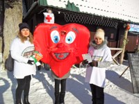 Специалисты медпрофилактики приняли участие в акции «День здоровья» на горнолыжной базе города Вольска 